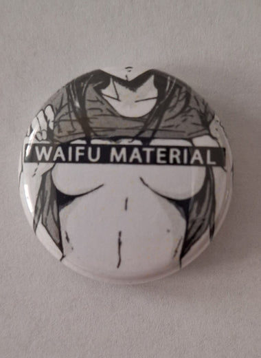 Waifu Material / Button mit Sicherheitsnadel 25mm