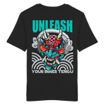 UNLEASH YOUR INNER TENGU / MIT LOGO KITSUNE MASKE - T-SHIRT