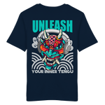 UNLEASH YOUR INNER TENGU / MIT LOGO KITSUNE MASKE - T-SHIRT